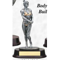 9 1/2" Resin Sculpture Award w/ Oblong Base (Body Builder/ Female)